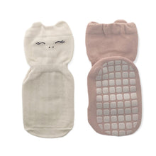 Load image into Gallery viewer, Cool Grip Socks - Rose and White (2-pairs)