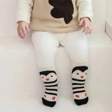Load image into Gallery viewer, Extra Warm Terry Grip Socks - Fox and Penguin (2-pairs)