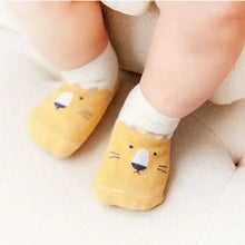 Load image into Gallery viewer, Cool Zoo Grip Socks - Blue and Yellow Grip (2-pairs)