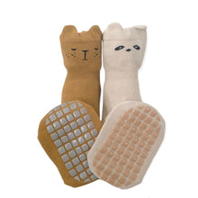 Load image into Gallery viewer, Tot and Toe everyday play grip socks for all seasons socks for toddlers premium full grip under sole no slipping anti-slip safe warm comfortable