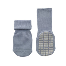 Load image into Gallery viewer, Everyday Rib Grip Socks - Blue and Oat Marl (2-pairs)