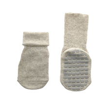 Load image into Gallery viewer, Everyday Rib Grip Socks - Blue and Oat Marl (2-pairs)