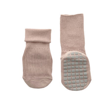 Load image into Gallery viewer, Everyday Rib Grip Socks - Blush and Cream (2-pairs)