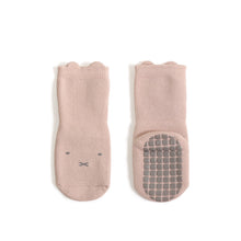 Load image into Gallery viewer, Extra Warm Terry Grip Socks - Blush and Cream (2-pairs)