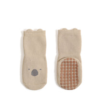 Load image into Gallery viewer, Extra Warm Terry Grip Socks - Blue and Tan (2-pairs)