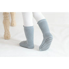 Load image into Gallery viewer, Extra Warm Terry Grip Socks - Blue and Tan (2-pairs)