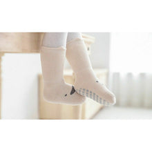 Load image into Gallery viewer, Extra Warm Terry Grip Socks - Cream and Latte (2-pairs)