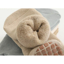 Load image into Gallery viewer, Extra Warm Terry Grip Socks - Blue and Tan (2-pairs)