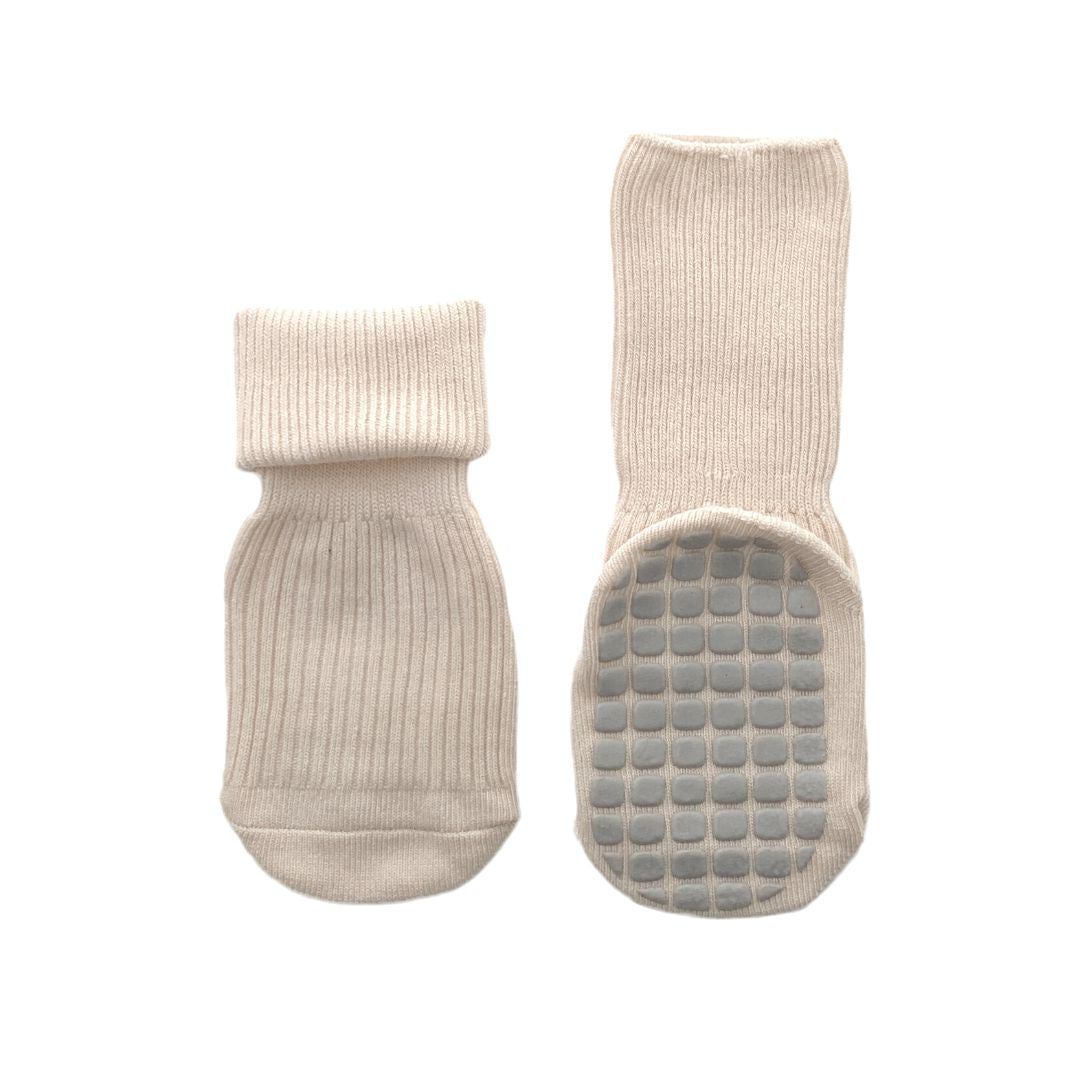 Everyday Grip Socks - Blue and Tan (2-pairs) – Tot and Toe